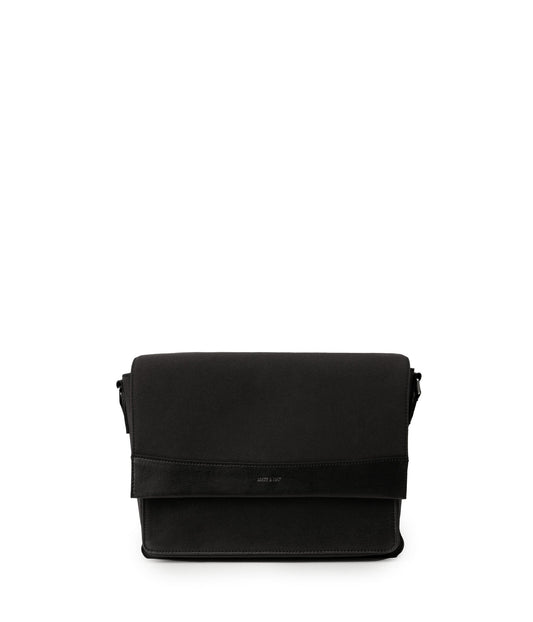 ANTON Vegan Messenger Bag - Canvas | Color: Black - variant::black