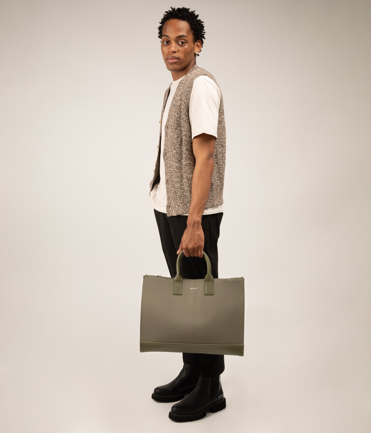 JOI Canvas Tote Bag - Canvas | Color: Brown - variant::chili