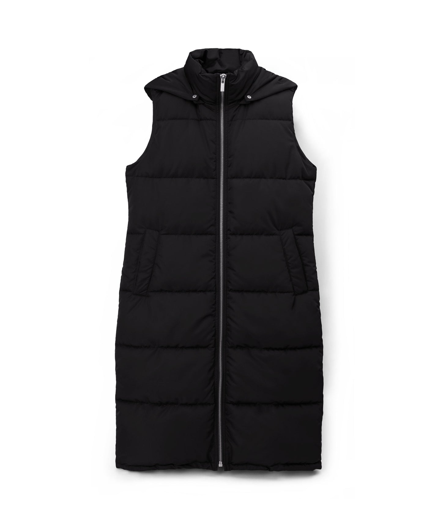 SANAH Women's Vegan Puffer Vest | Color: Black - variant::black