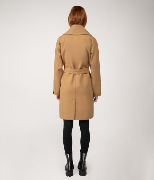 SOHEE Women's Vegan Coat | Color: Beige - variant::beige