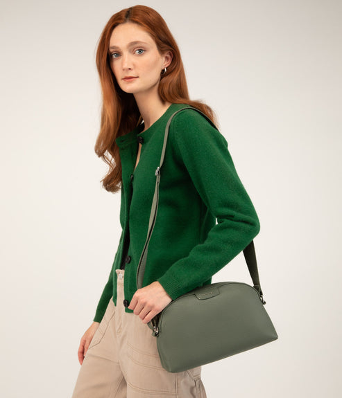ARROW Vegan Crossbody Bag - Purity | Color: Green - variant::forest