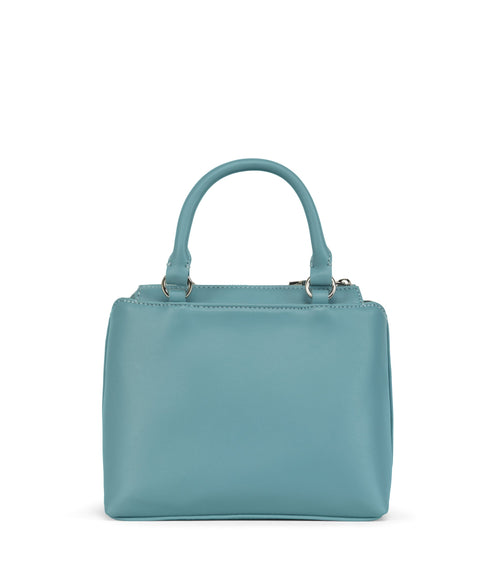 ATHENA Small Vegan Satchel - Sol | Color: Blue - variant::canal
