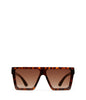 LYN Brown Square Sunglasses | Color: Brown - variant::brown