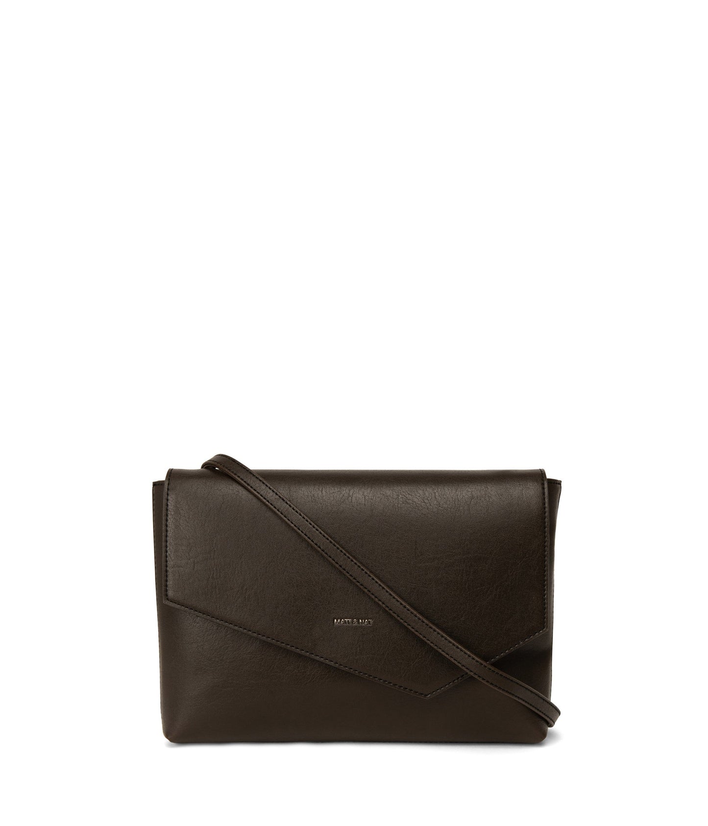 RIYA Vegan Clutch - Vintage | Color: Brown - variant::espresso
