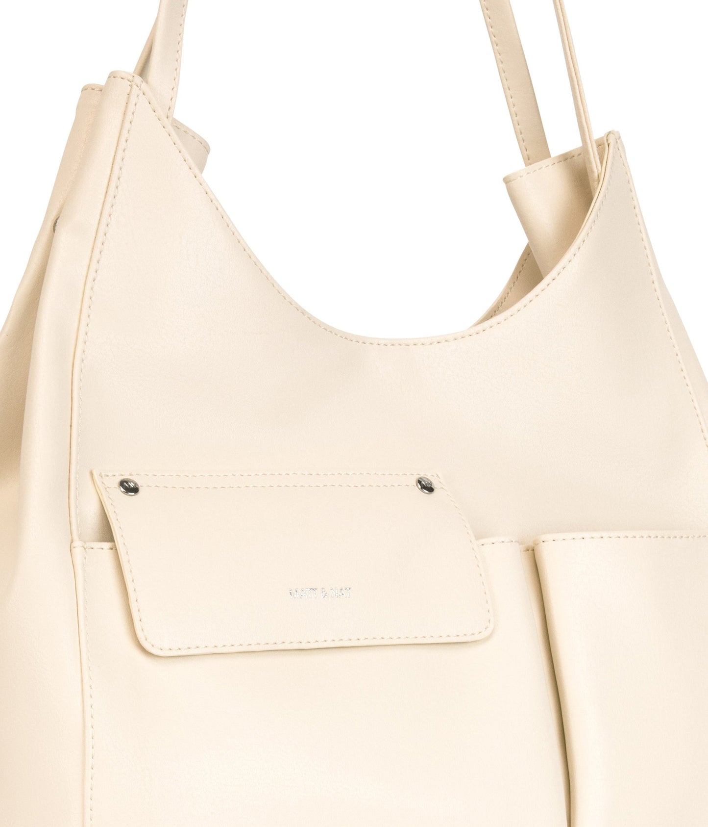 TINA Vegan Tote Bag - Arbor | Color: White, Beige - variant::macadamia