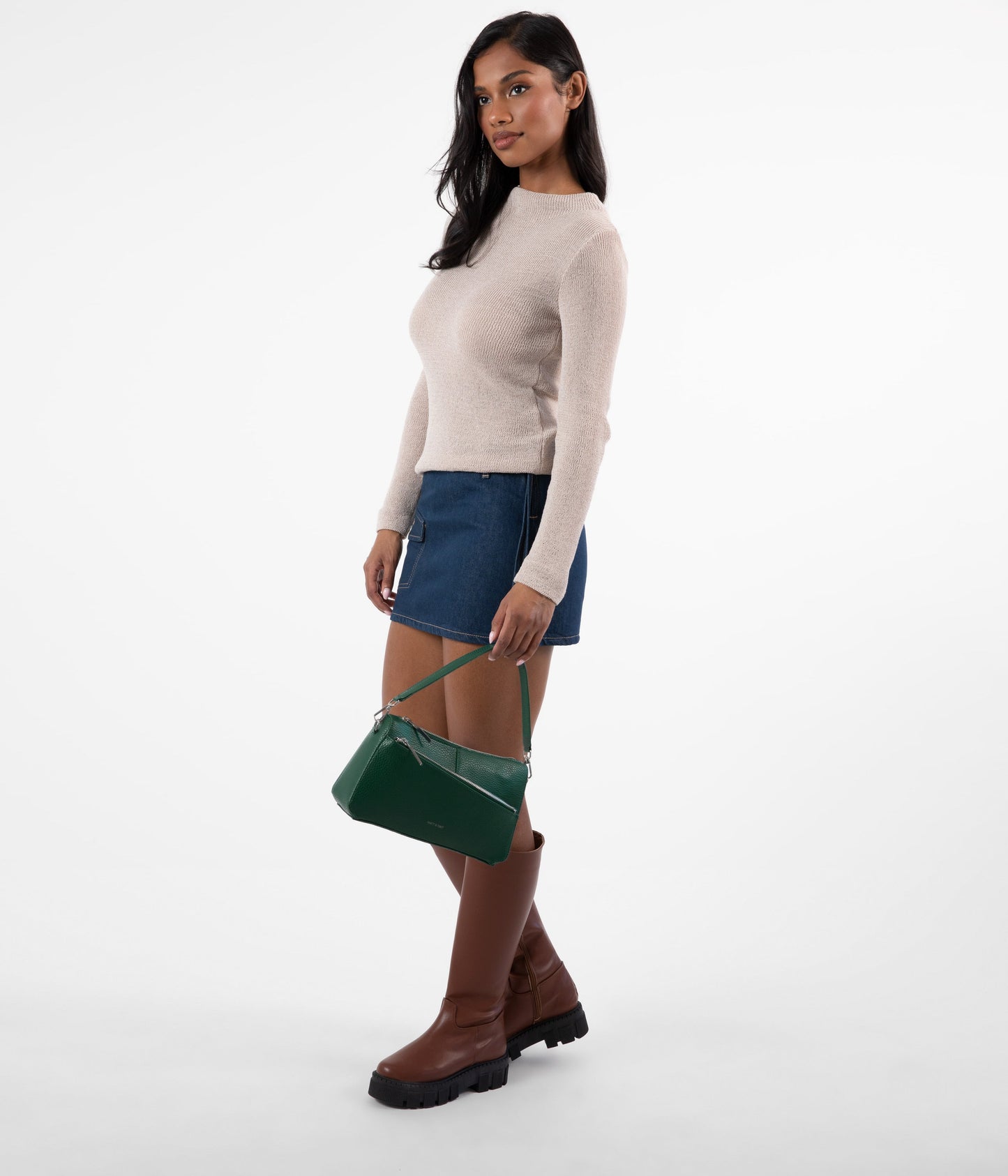 JANICE Vegan Crossbody Bag - Purity | Color: Black - variant::black