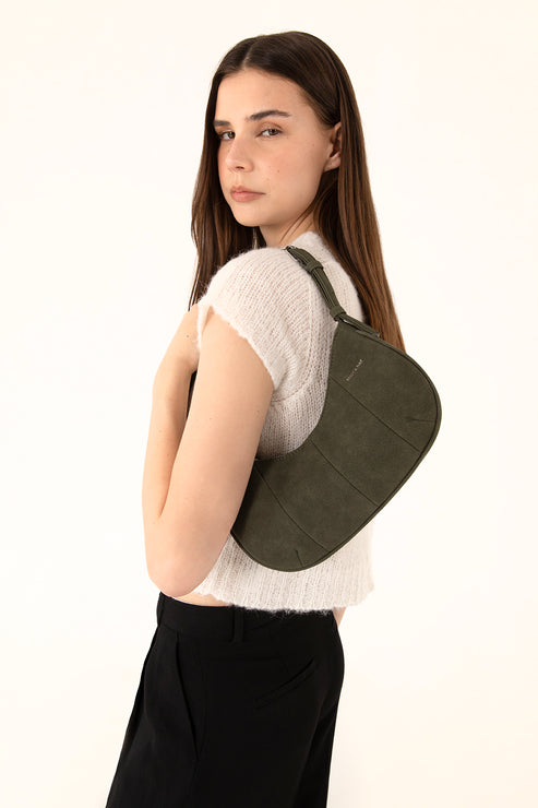 MARI Vegan Shoulder Bag – Solstice | Color: Juniper - variant::juniper