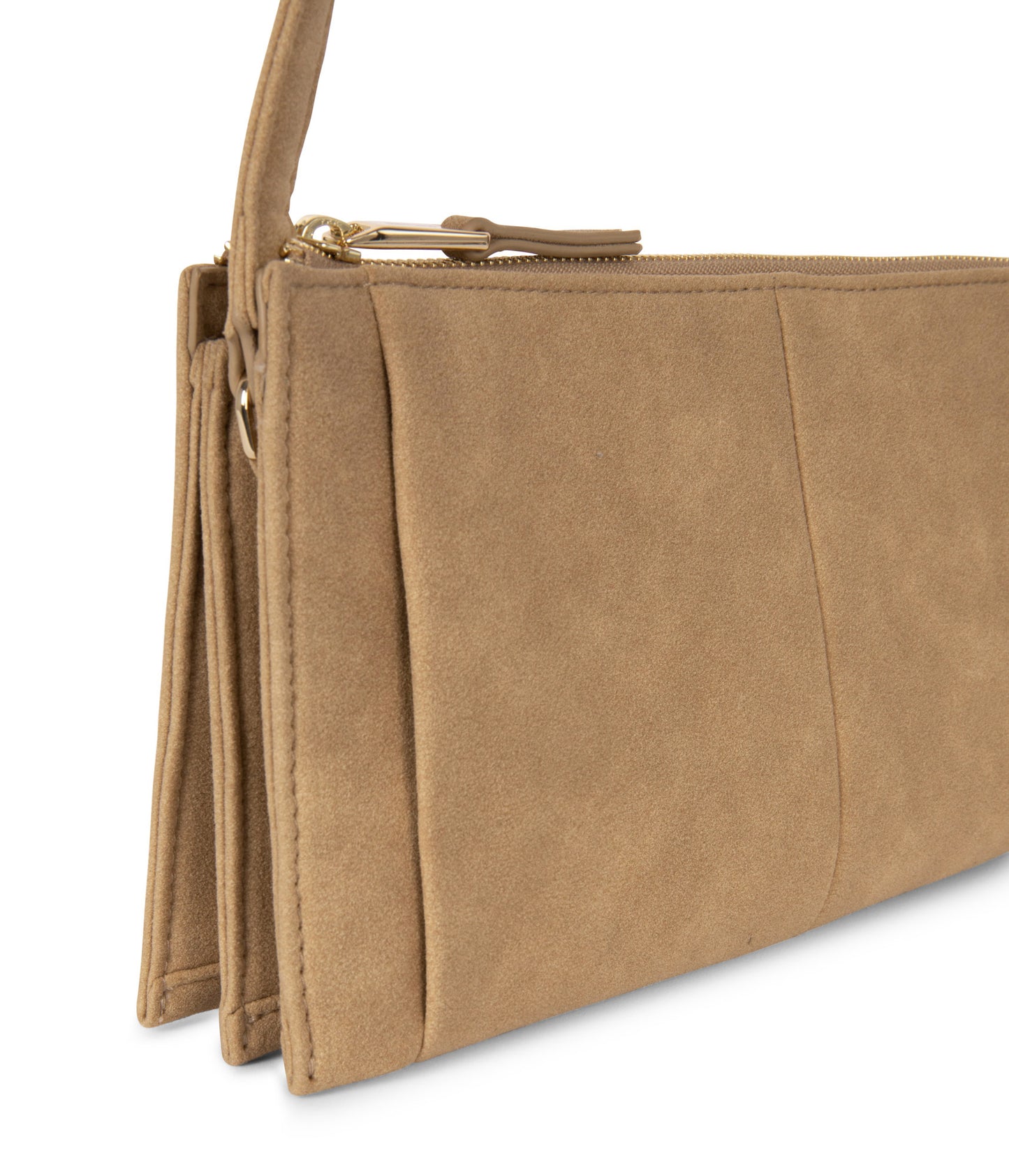 SAIGE Vegan Shoulder Bag – Solstice | Color: Latte - variant::latte