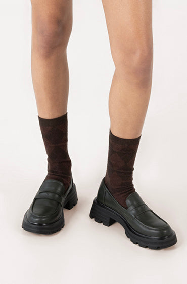 DIDO Women's Vegan Loafer| Color: Black - variant::black