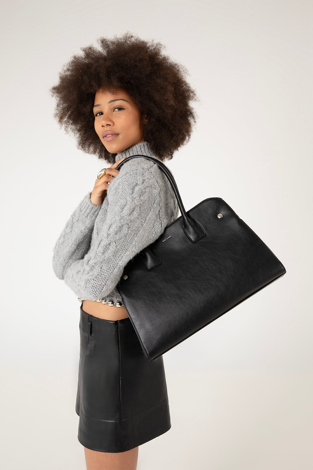 DILA Vegan Tote Bag – Forum | Color: Black - variant::black