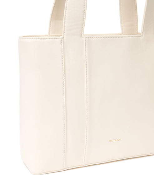 GARNI Vegan Tote Bag - Forum | Color: White - variant::cloud