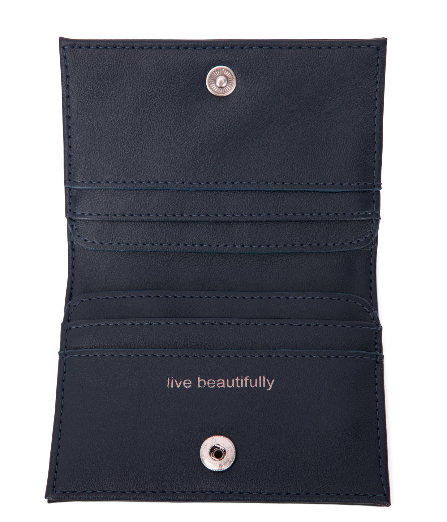 LIZ Vegan Folded Wallet - Forum | Color: Navy- variant::navy