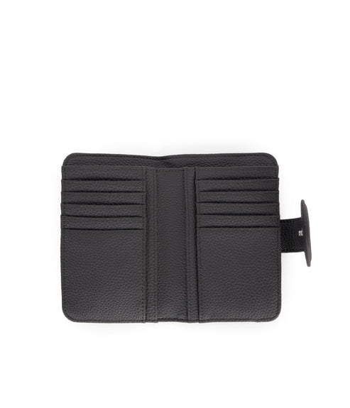 FLOATSM Small Vegan Wallet - Grain | Color: Coal- variant::coal