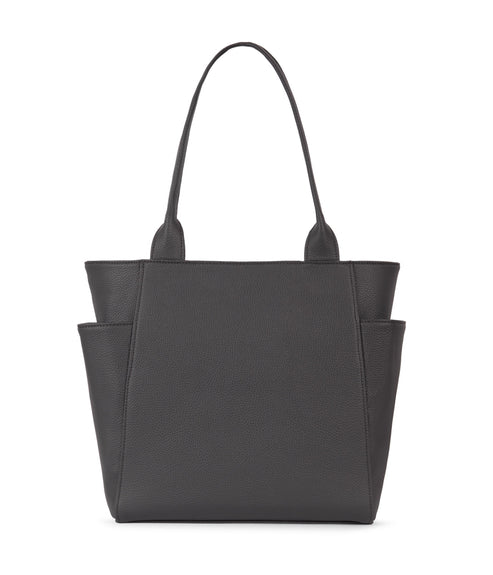 IONA Vegan Tote Bag - Grain | Color: Coal - variant::coal