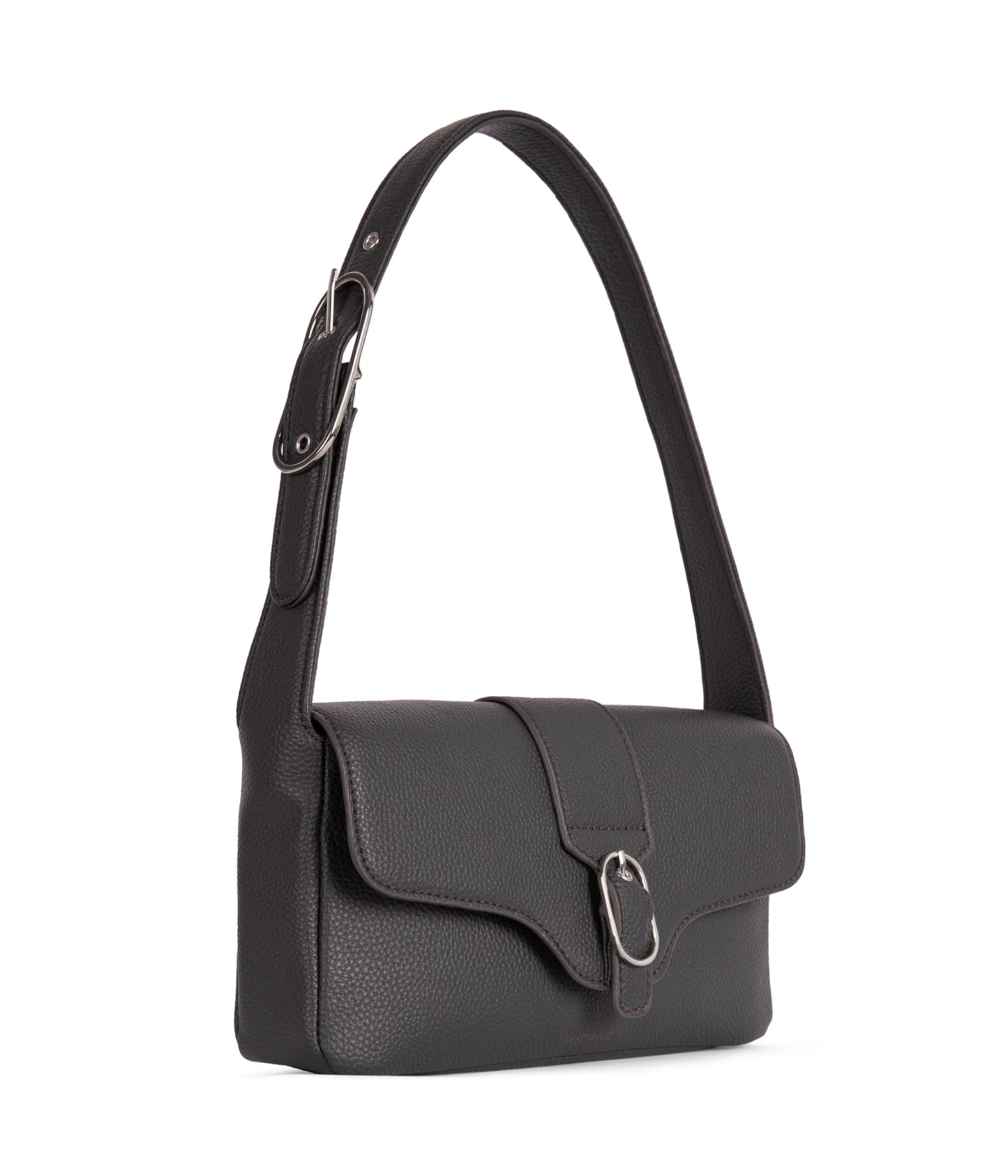 ISABELLE Vegan Shoulder Bag – Grain | Color: Coal - variant::coal