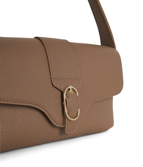 ISABELLE Vegan Shoulder Bag – Grain | Color: Toffee - variant::toffee