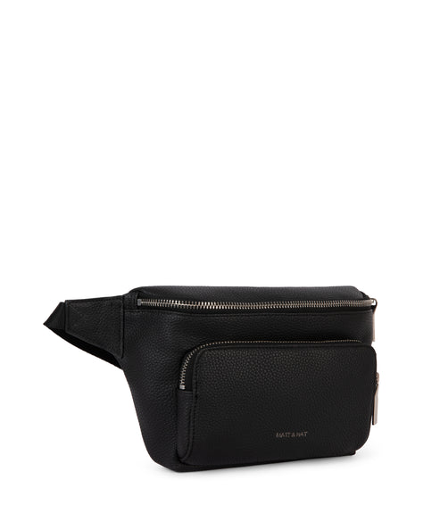 KORA Vegan Belt Bag - Grain | Color: Black - variant::black
