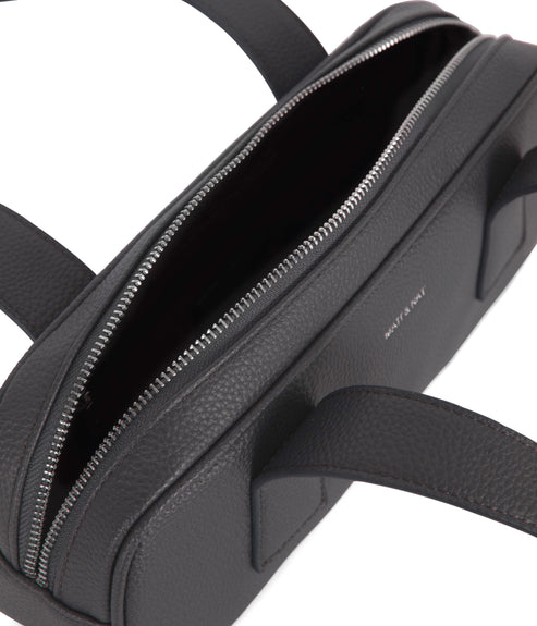 LEMUR Vegan Satchel – Grain | Color: Coal - variant::coal