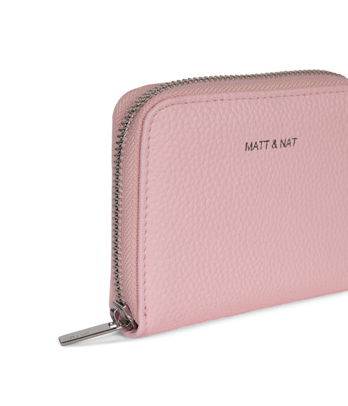 RUE Small Vegan Zip Wallet - Grain | Color: Quartz - variant::quartz