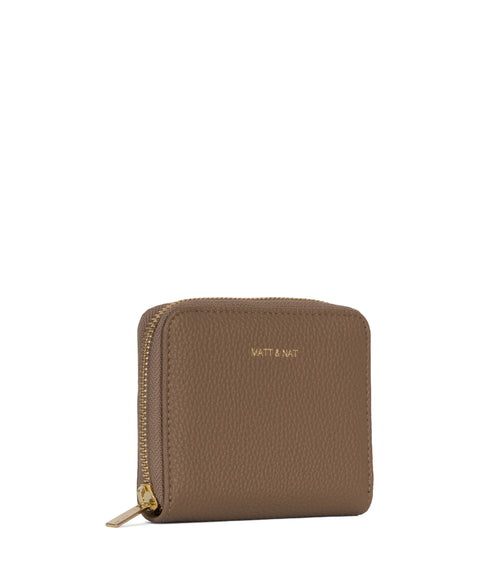 RUE Small Vegan Zip Wallet - Grain | Color: Toffee - variant::toffee