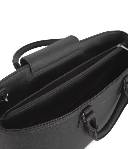 SEVYN Vegan Satchel - Purity | Color: Coal - variant::coal