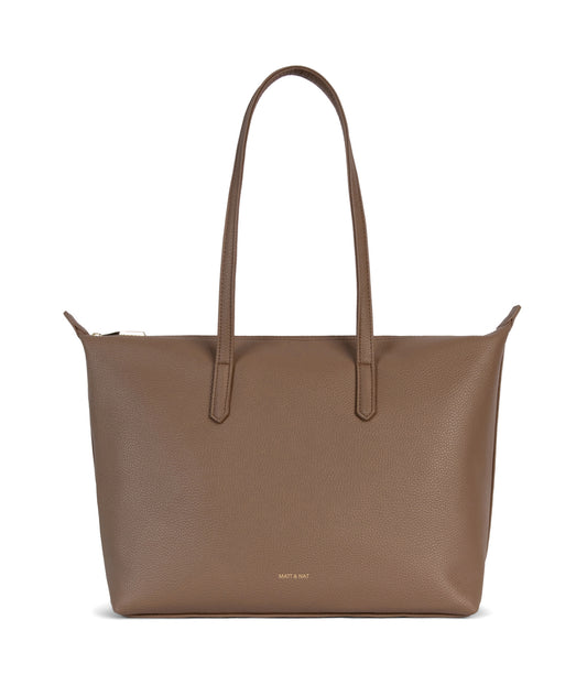 ABBI Vegan Tote Bag - Grain | Color: Toffee - variant::toffee