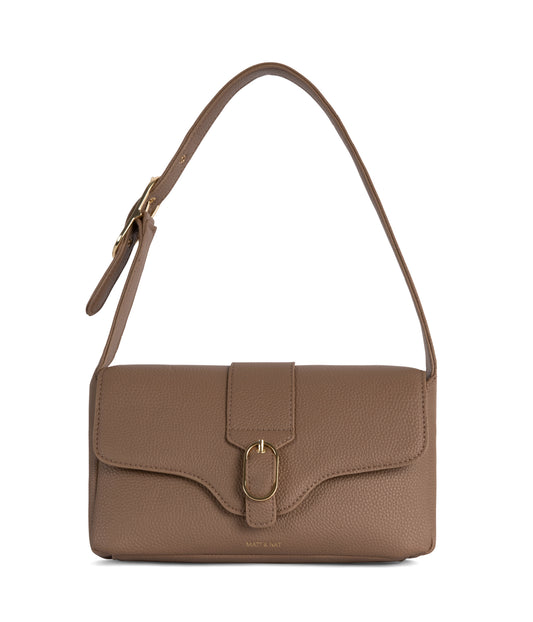 ISABELLE Vegan Shoulder Bag – Grain | Color: Toffee - variant::toffee