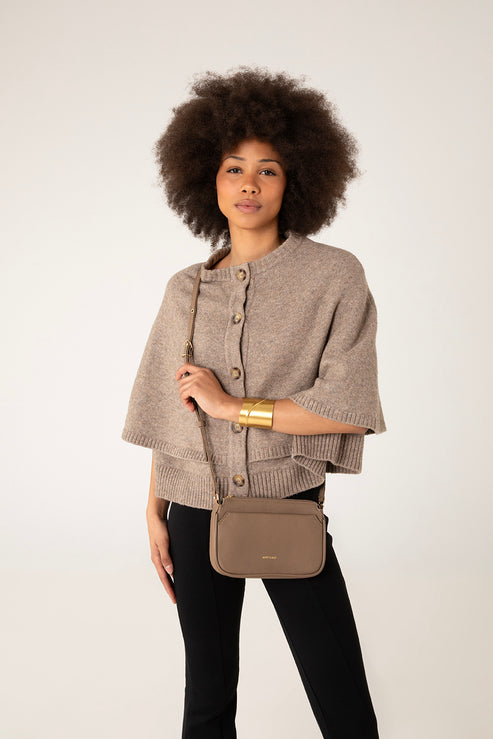 IVY Vegan Crossbody Bag - Grain | Color: Toffee - variant::toffee