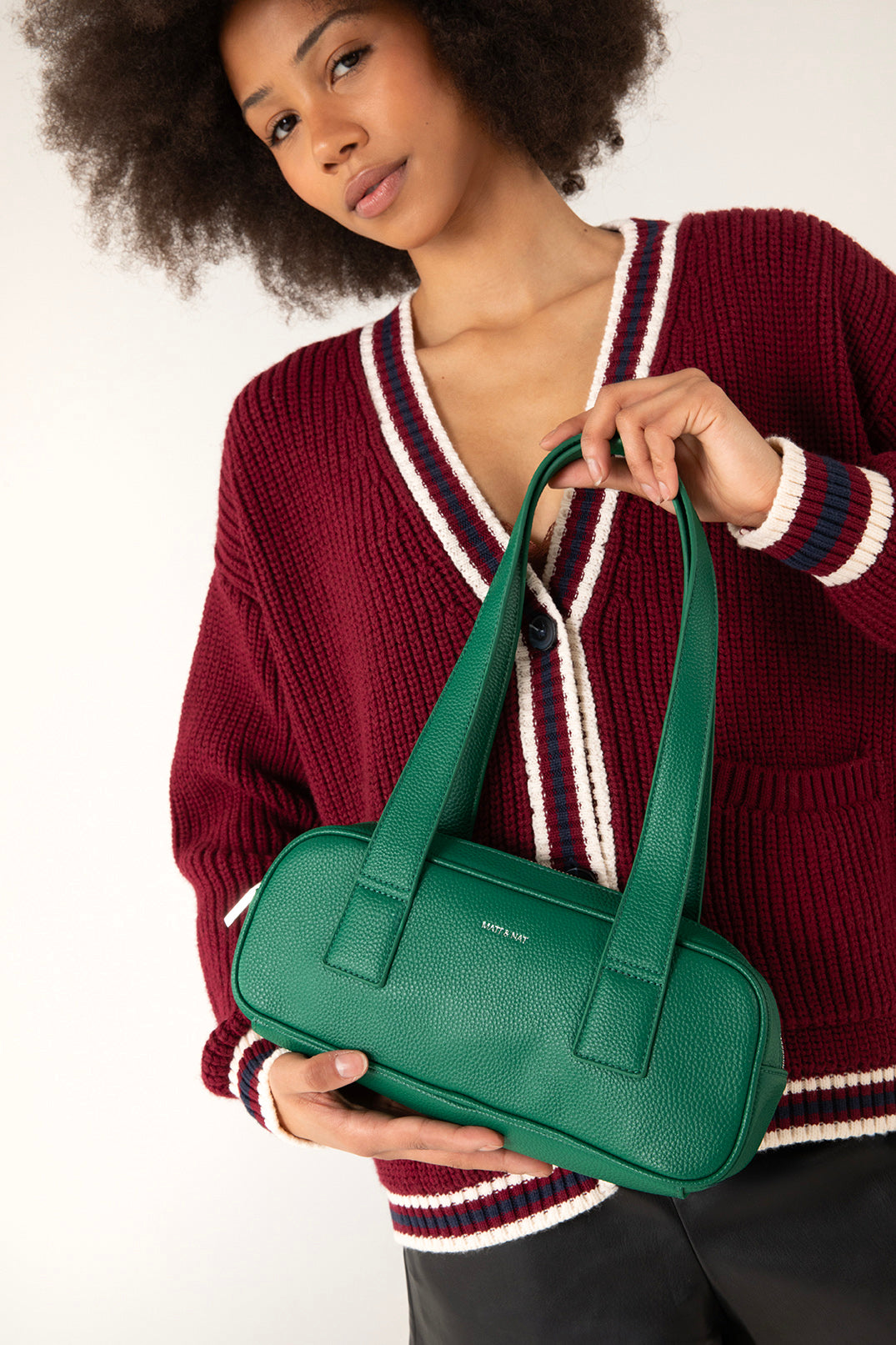 LEMUR Vegan Satchel – Grain | Color: Coal - variant::coal