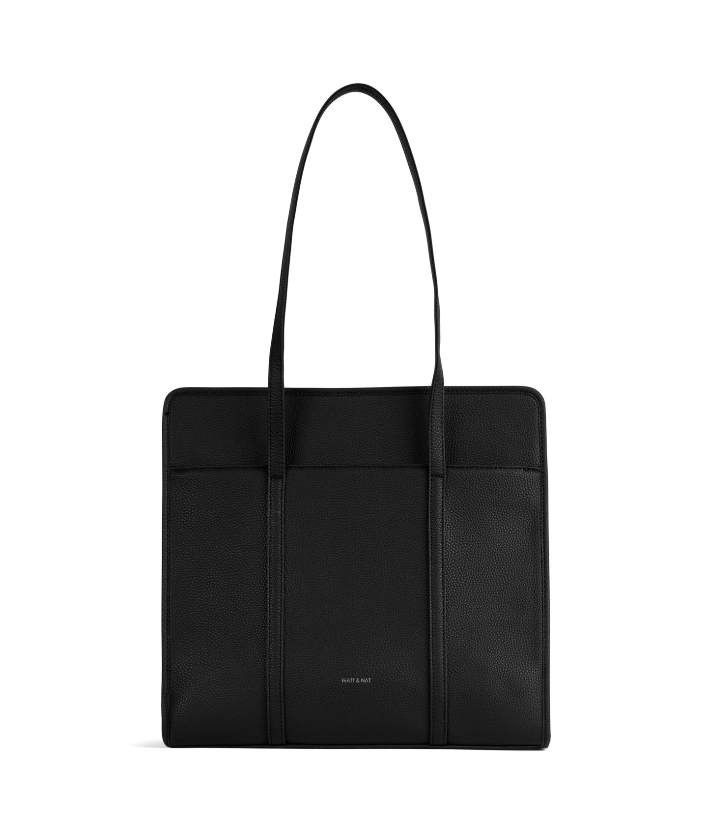 LUSIK Vegan Tote Bag – Grain | Color: Black - variant::black
