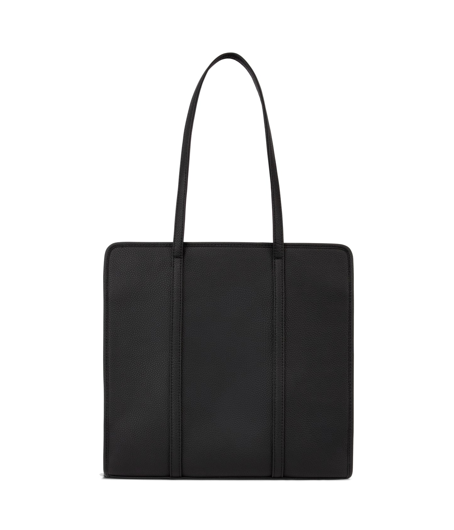 LUSIK Vegan Tote Bag – Grain | Color: Black - variant::black