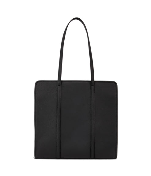 LUSIK Vegan Tote Bag – Grain | Color: Black - variant::black