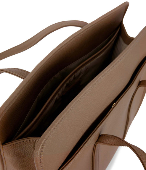 LUSIK Vegan Tote Bag – Grain | Color: Toffee - variant::toffee
