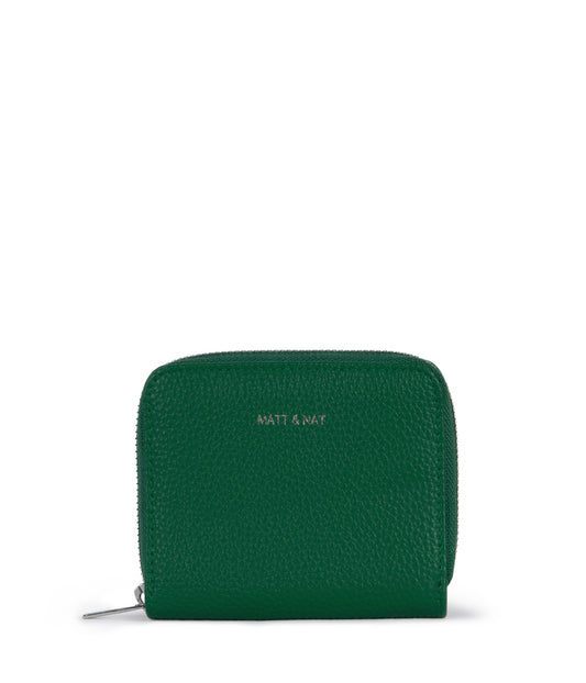 RUE Small Vegan Zip Wallet - Grain | Color: Avocado - variant::avocado