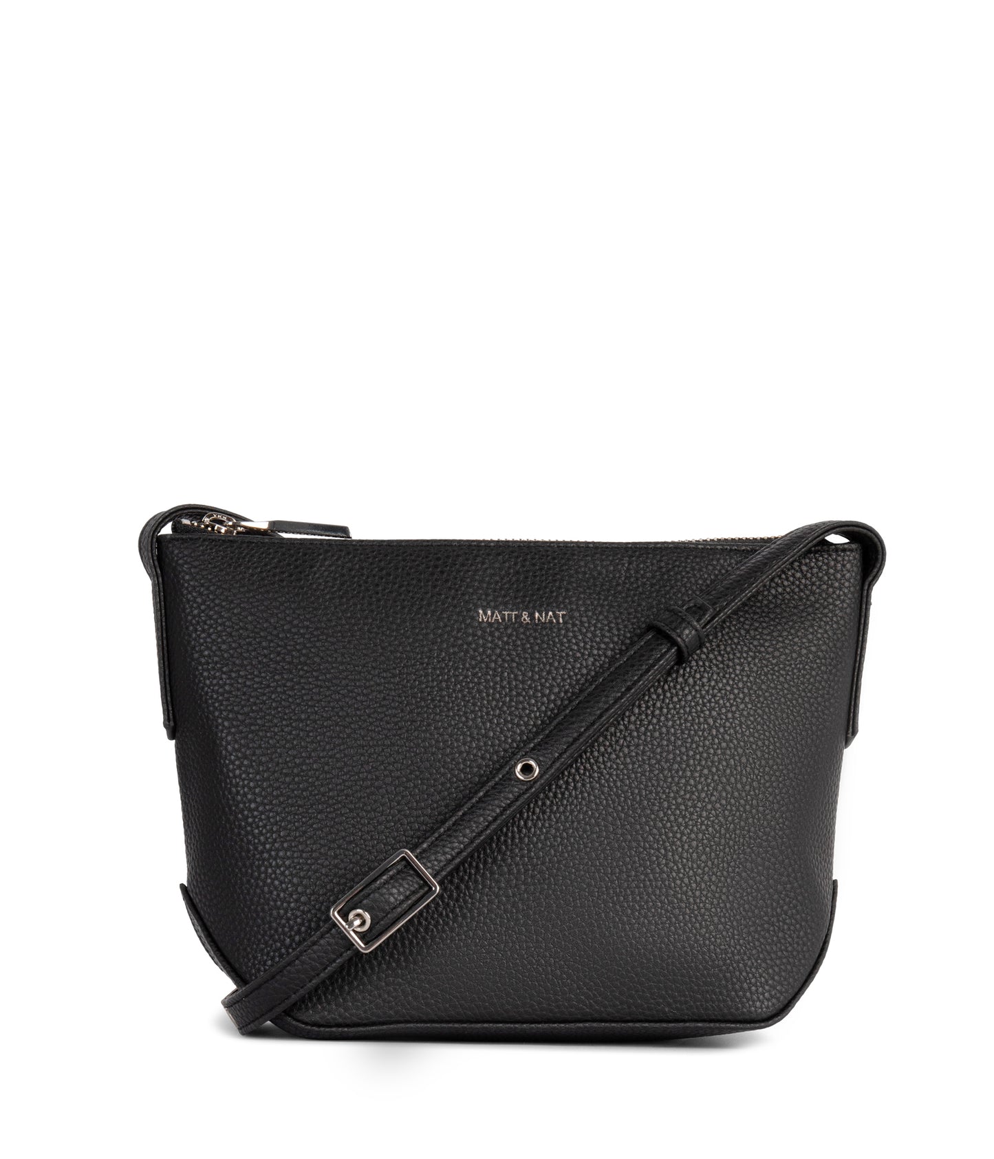 SAM Vegan Crossbody Bag - Grain | Color: Black - variant::black
