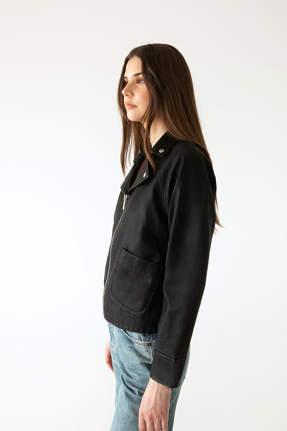 RIVI Women's Bomber Jacket | Color: Black - variant::black