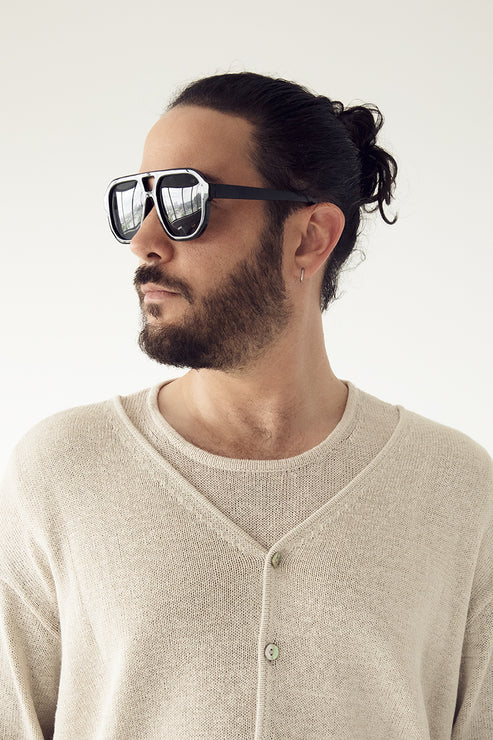 LIVY Aviator Sunglasses | Color: Black - variant::black