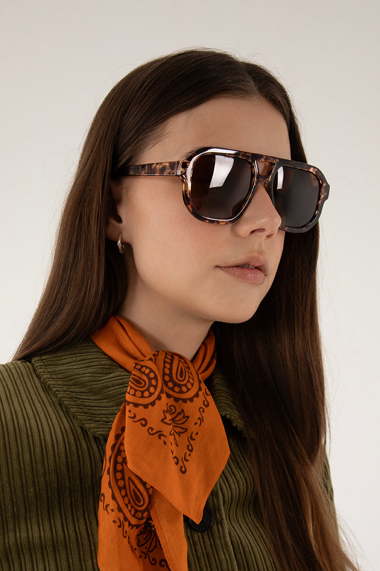 LIVY Aviator Sunglasses | Color: Tortoise - variant::tortoise