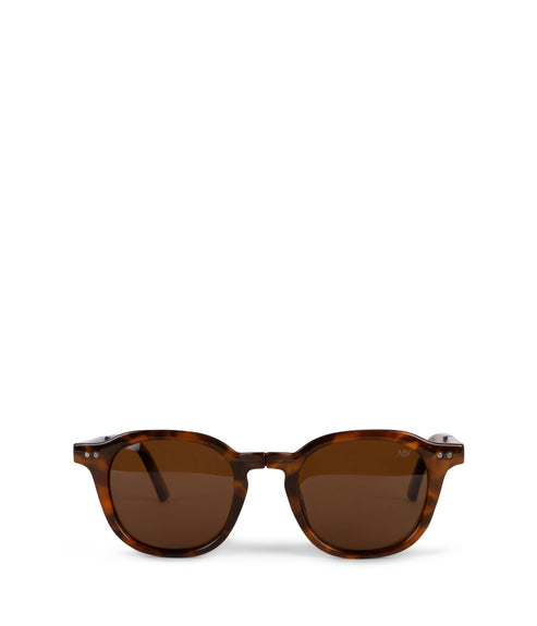 NIKA Round Foldable Sunglasses | Color: Tortoise - variant::tortoise