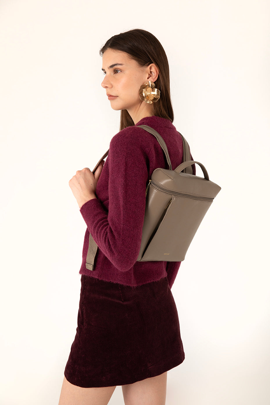 FAY Vegan Backpack - Theme | Color: Sepia - variant::sepia