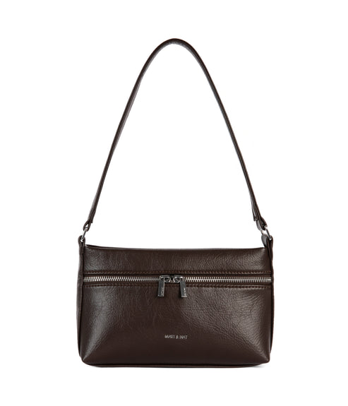 MALENESM Small Vegan Shoulder Bag – Theme | Color: Coffee - variant::coffee