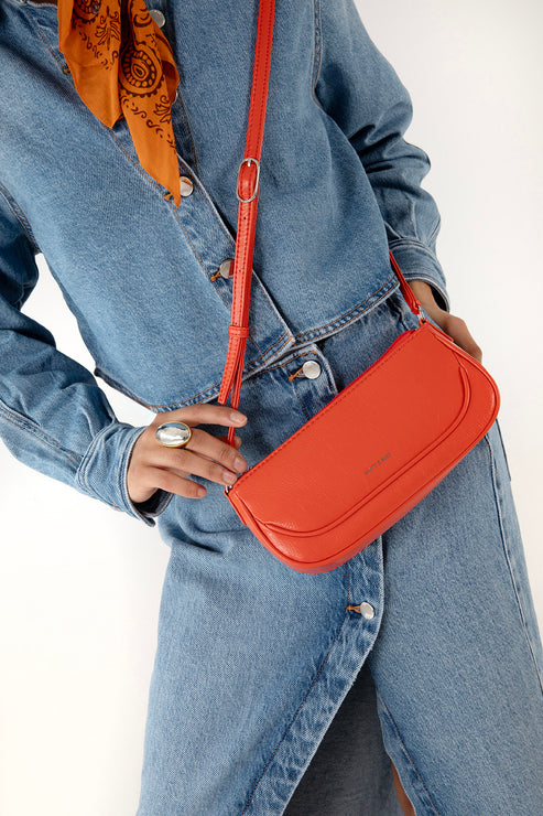 BUDDY Vegan Crossbody Bag – Theme | Color: Tomato - variant::tomato