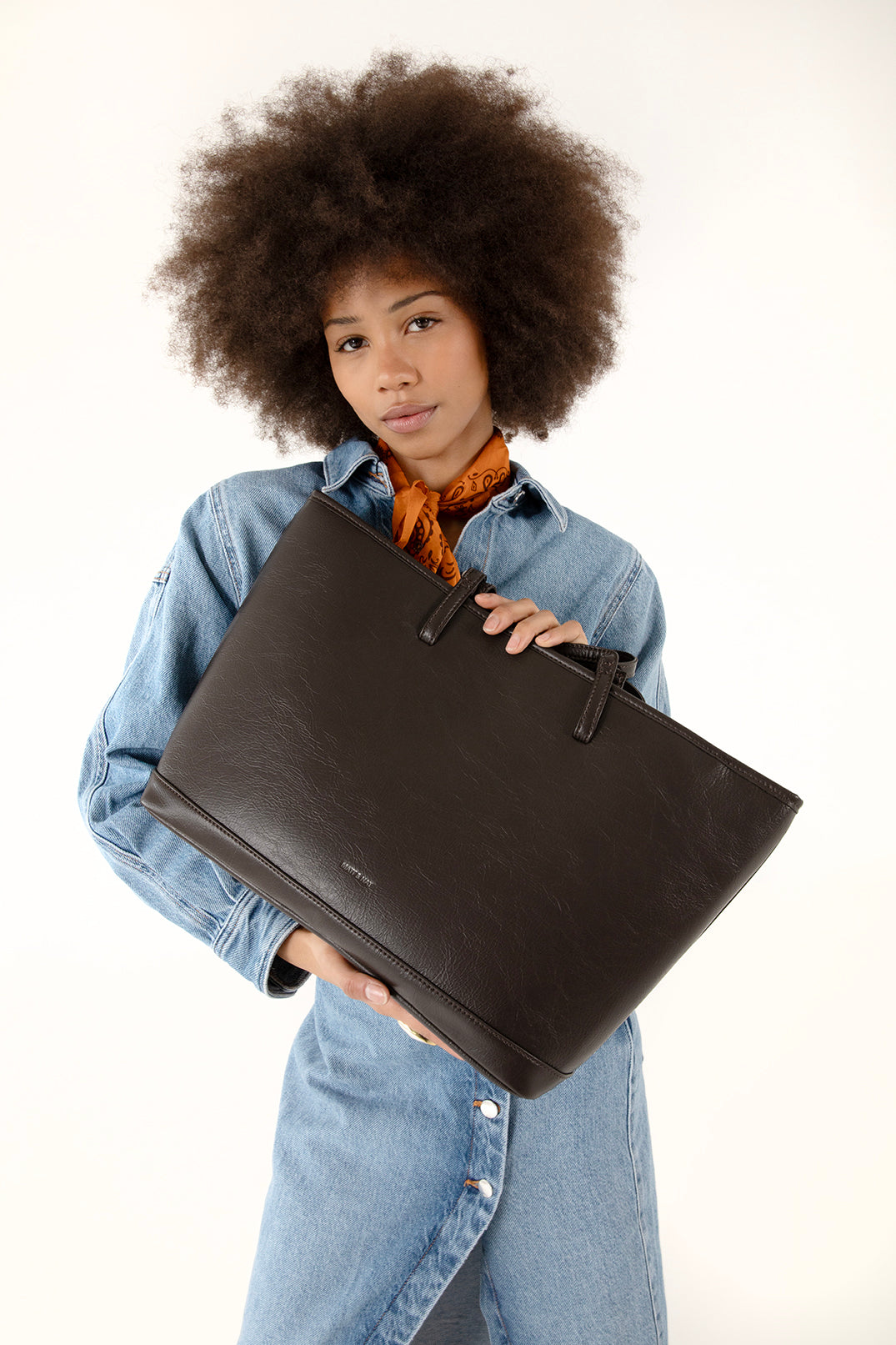 ELIZA Vegan Tote Bag - Theme | Color: Coffee - variant::coffeee