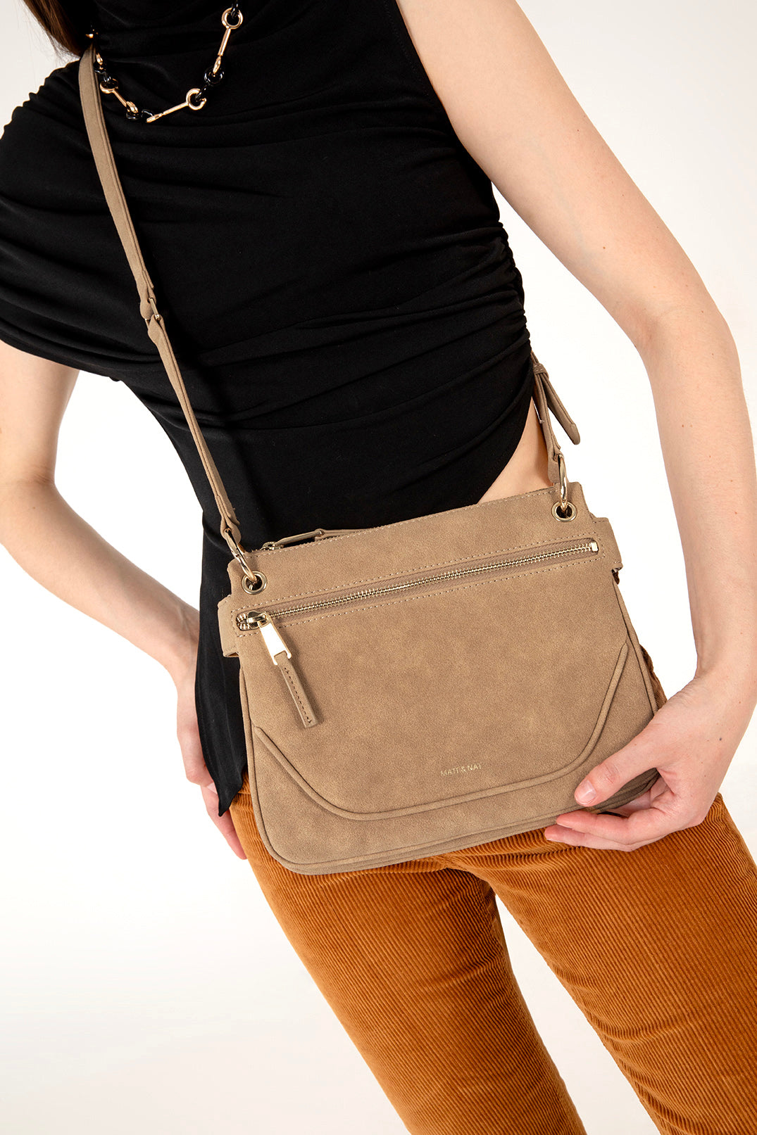BRITT Vegan Crossbody Bag – Solstice | Color: Juniper - variant::juniper