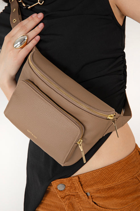 KORA Vegan Belt Bag - Grain | Color: Toffee - variant::toffee