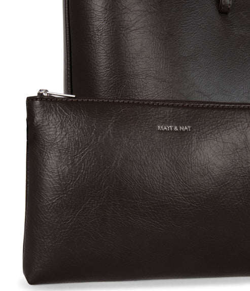 ELIZA Vegan Tote Bag - Theme | Color: Coffee - variant::coffeee