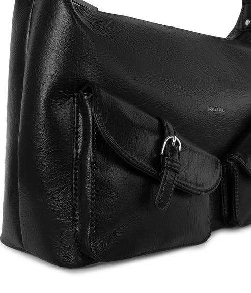 MALDA Vegan Shoulder Bag – Theme | Color: Black - variant::black