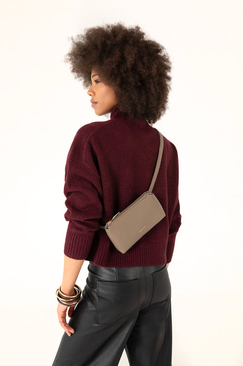 PETEL Vegan Belt Bag – Theme | Color: Black - variant::black