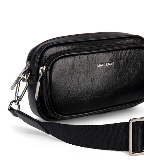 SOLEIL Vegan Crossbody Bag - Theme | Color: Black - variant::black