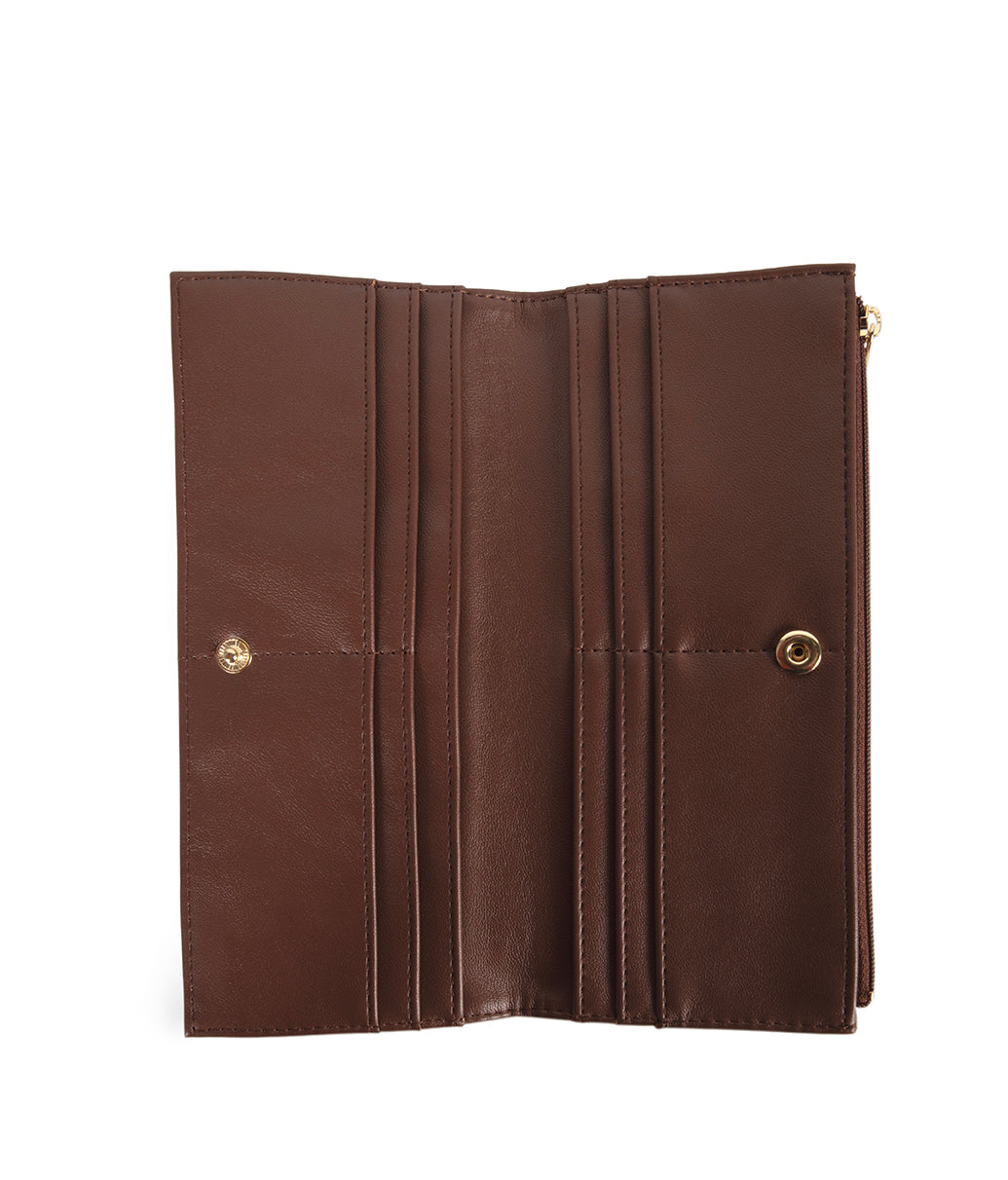 ROME Vegan Wallet - Forum | Color: Cocoa - variant::cocoa